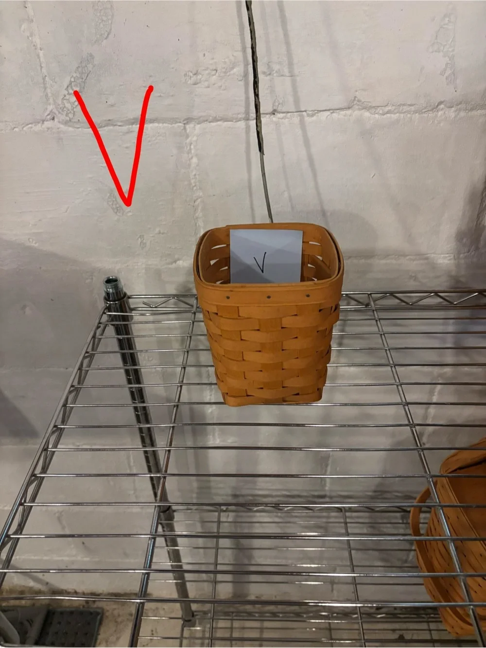Longaberger Small Woven Accent Basket in Caramel Brown